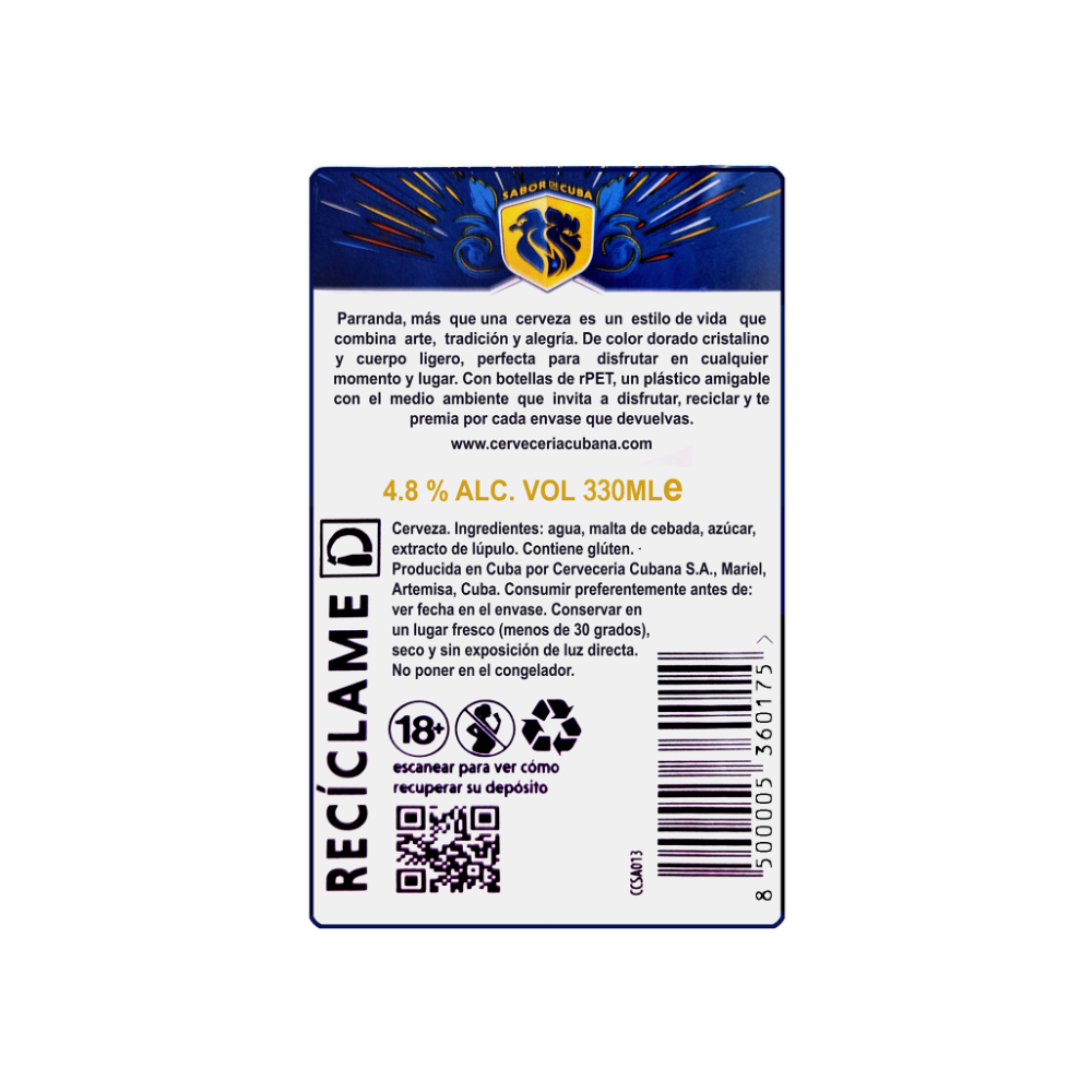 Cerveza Parranda (330 ml) - Miniatura 4