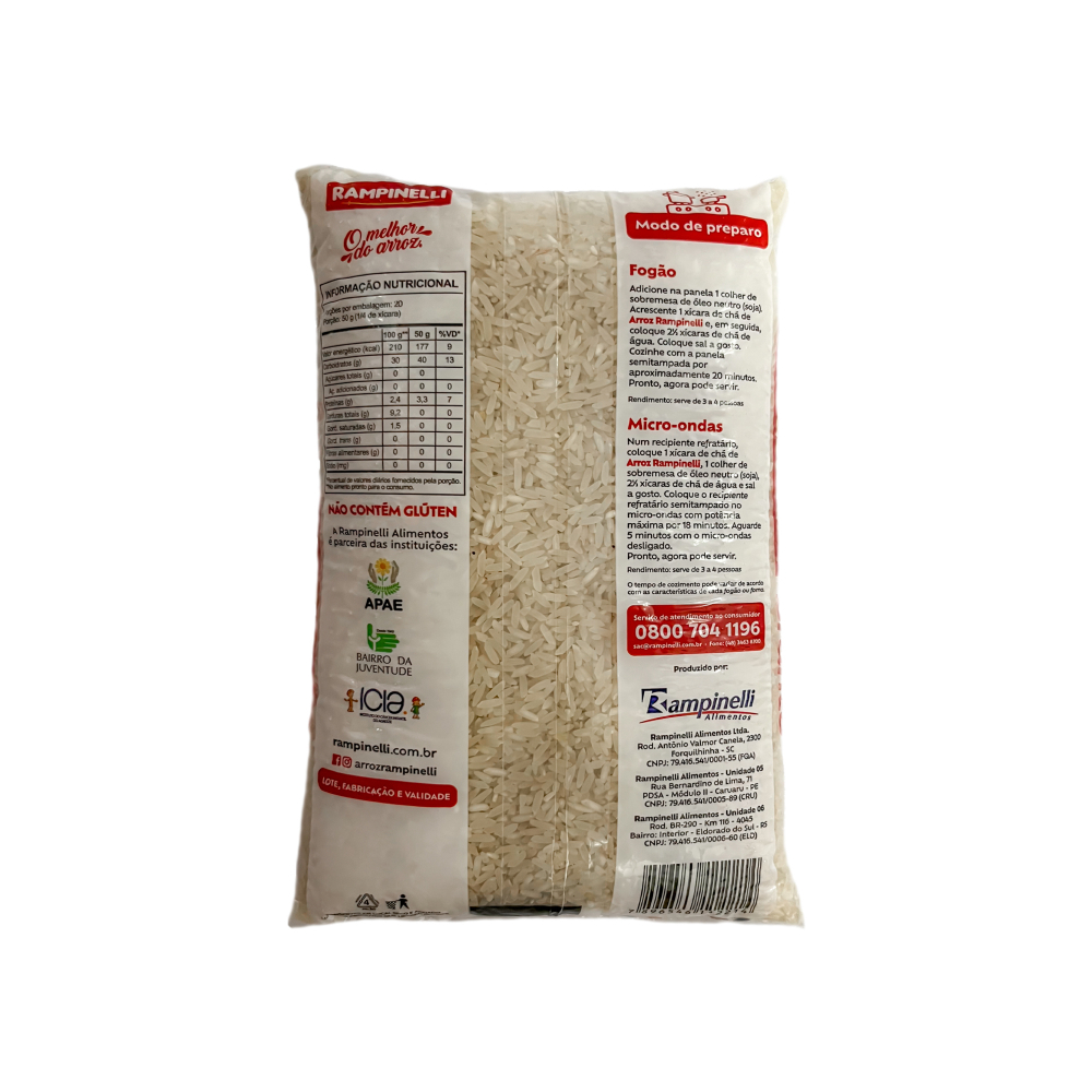 Arroz grano largo Rampinelli (5 x 1 kg) - Miniatura 3