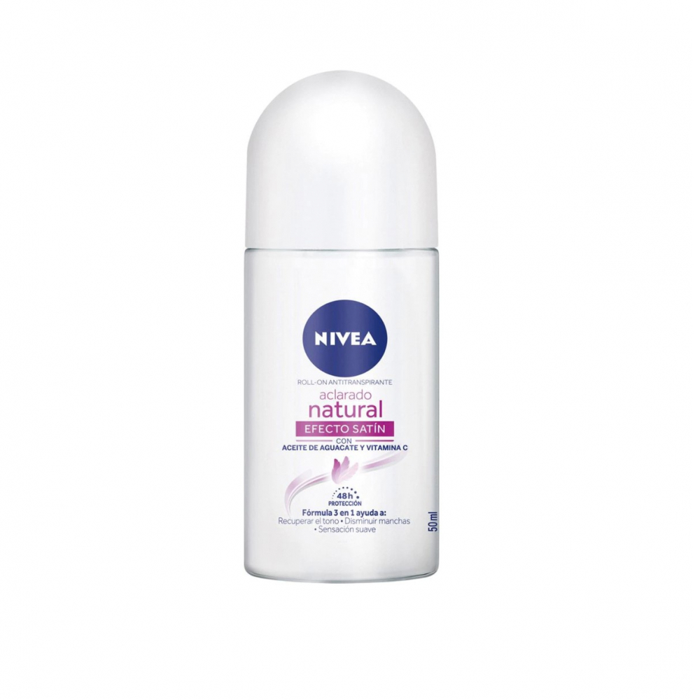 Desodorante antitranspirante Roll-On tono natural Efecto Satín Nivea (50 ml) - Miniatura 2