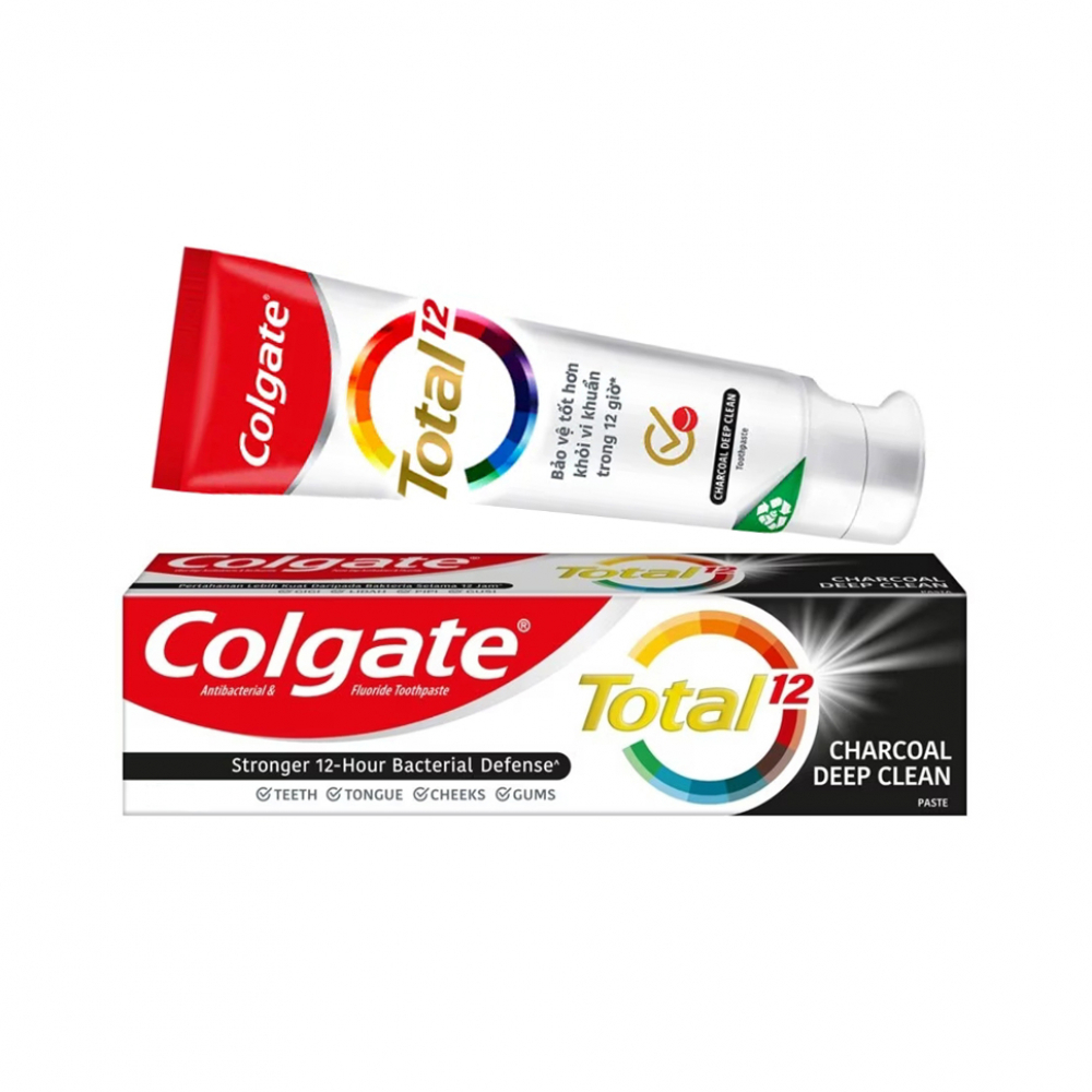 Pasta dental limpieza profunda carbón Total 12 Colgate (170 g / 5.99 oz) - Miniatura 4