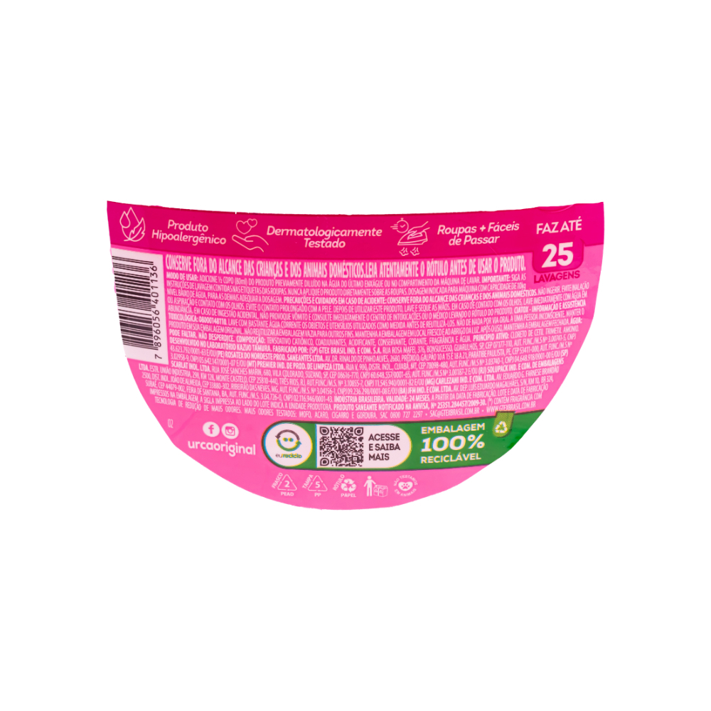 Suavizante de ropas floral bouquet Urca (2 L) - Miniatura 3