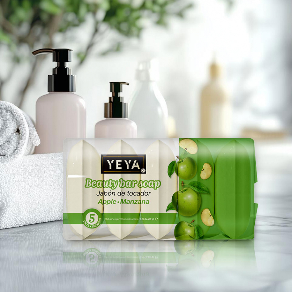 Jabón de tocador de manzana YEYA (4 x 300 g / 10.58 oz) - Miniatura 4