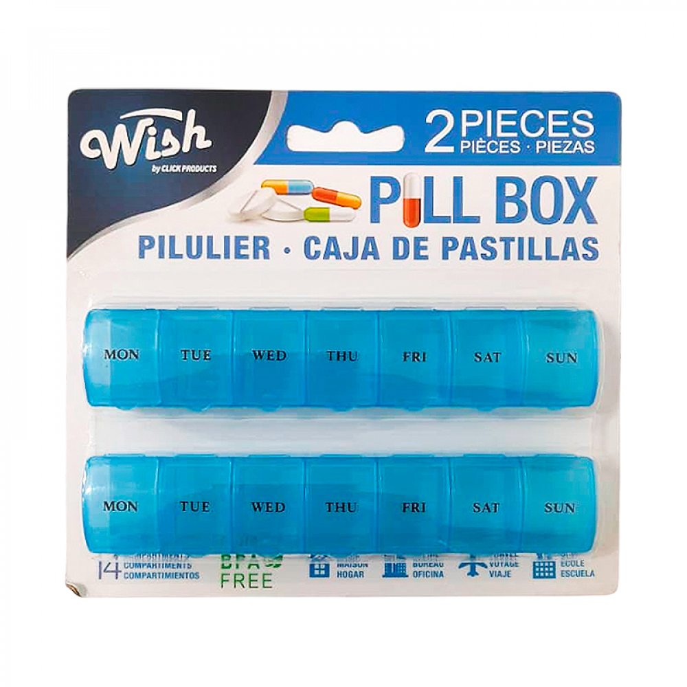 Pastillero de 7 compartimentos Wish (2 U) - Miniatura 2
