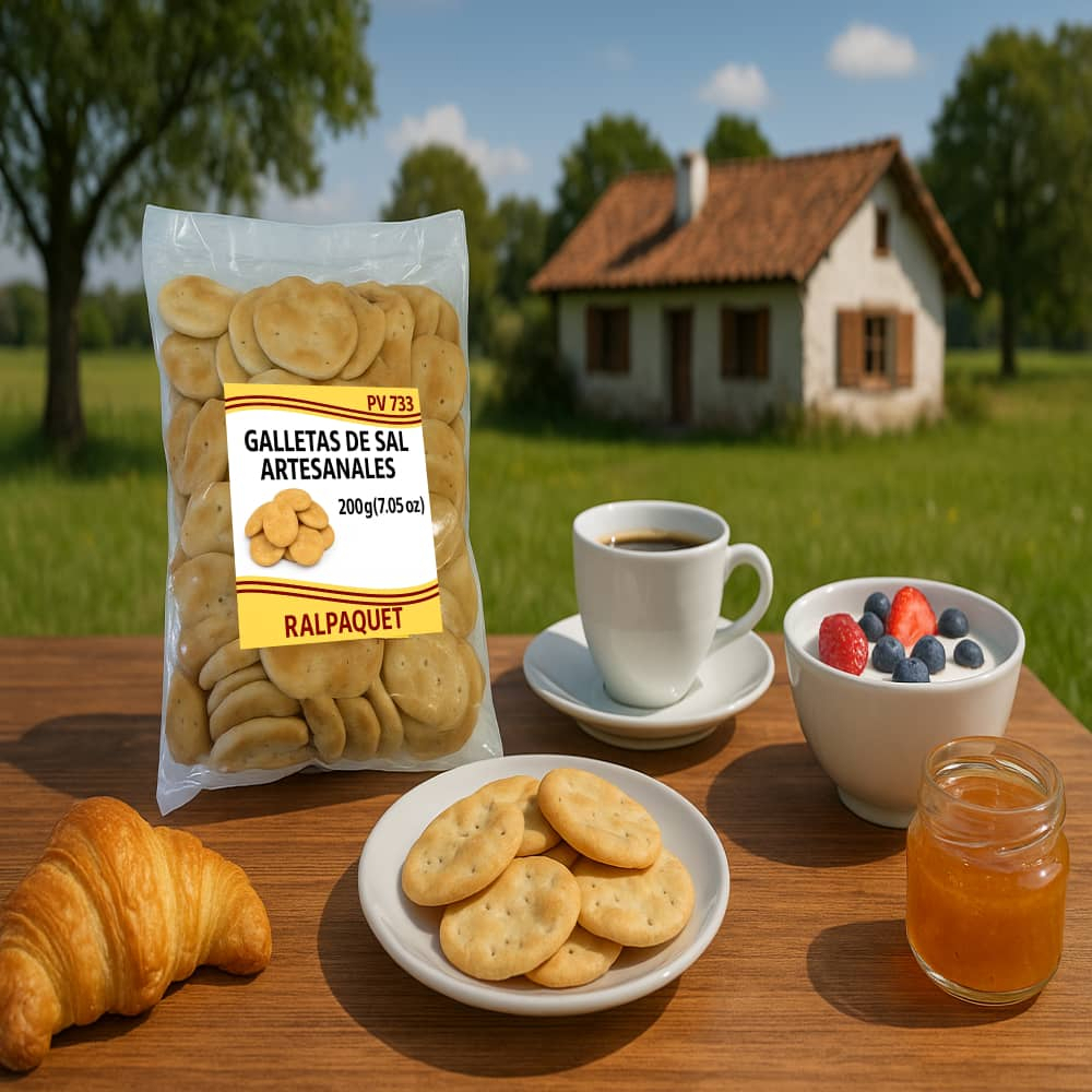 Galletas de sal artesanales Ralpaquet (200 g / 7.05 oz) - Miniatura 4