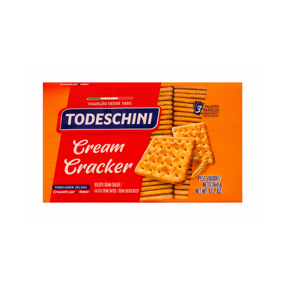 Galletas cream cracker Todeschini (360 g / 12.7 oz) - Imagen 1