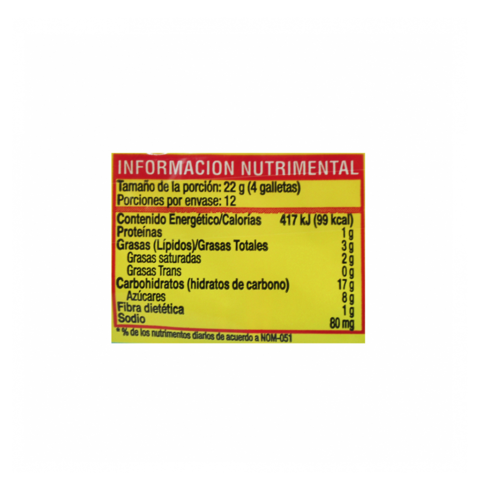 Galleta con relleno sabor a vainilla Escolar (264 g / 9.30 oz) - Miniatura 4