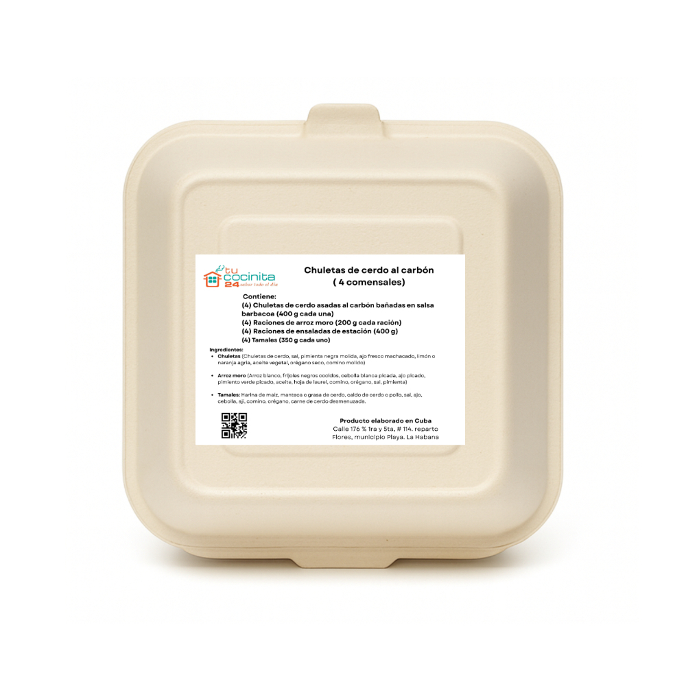 Chuletas de cerdo al carbón Tucocinita24 (4 comensales) - Miniatura 2