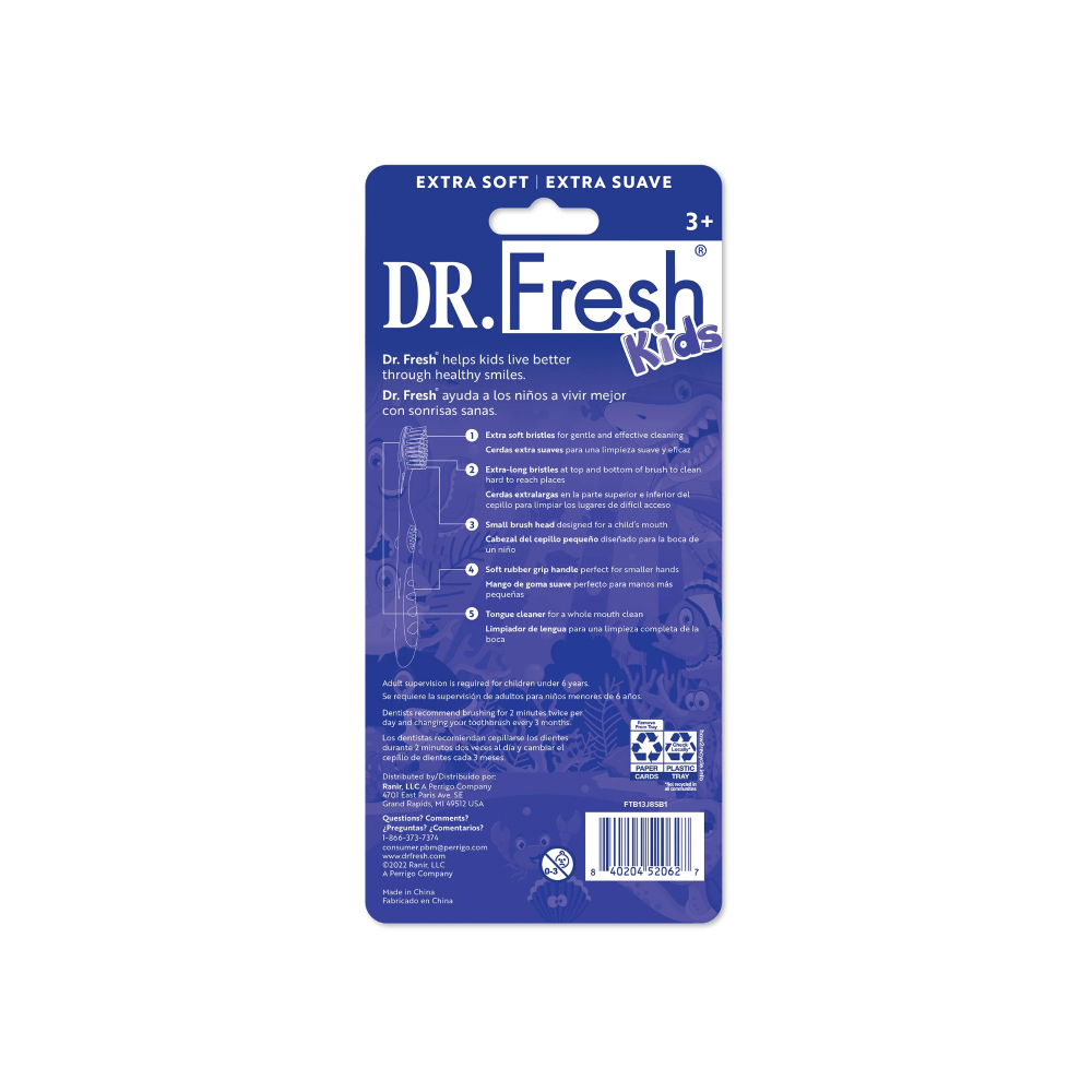Cepillos de dientes con mango antideslizante para niños Dr. Fresh (5 U) - Miniatura 2