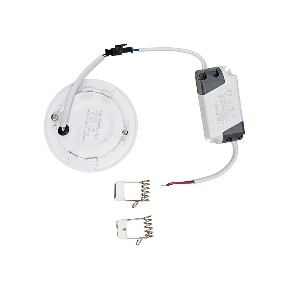 Panel empotrable tricolor de 3W LED - Miniatura 2