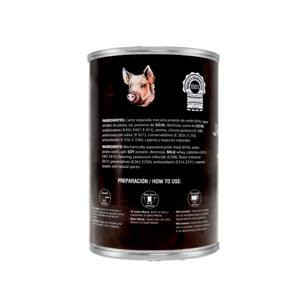 Spam fiambre jamón del diablo cerdo Martínez Campera (400 g / 14.11 oz) - Miniatura 2