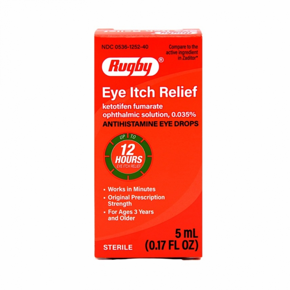 Solución oftálmica de fumarato de ketotifeno 0.035% Rugby (5 ml / 0.17 fl oz) - Miniatura 4