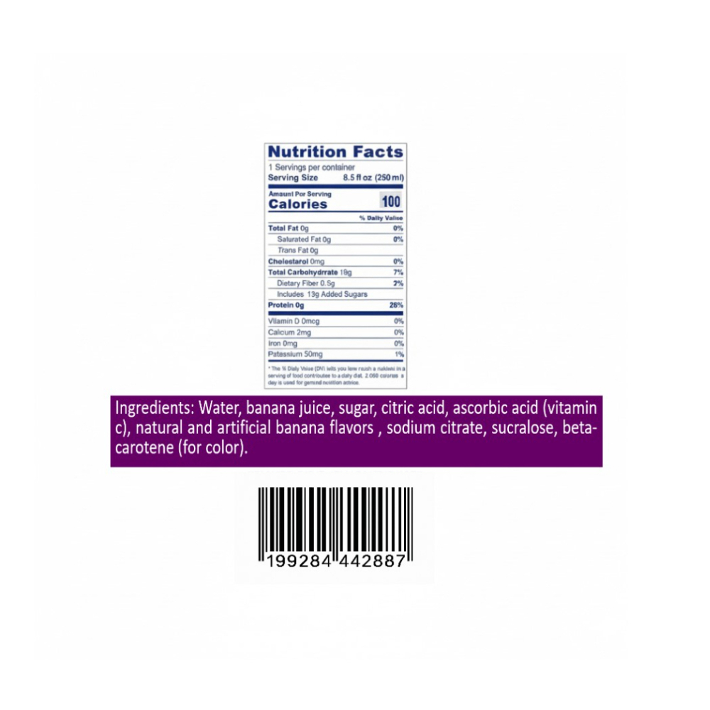 Néctar de frutas sabor banana Tropi Gusto (12 x 250 ml) - Miniatura 3