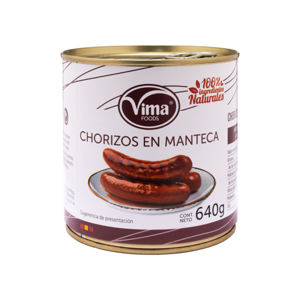 Chorizos en manteca Vima Foods (640 g / 1.41 lb) - Miniatura 4