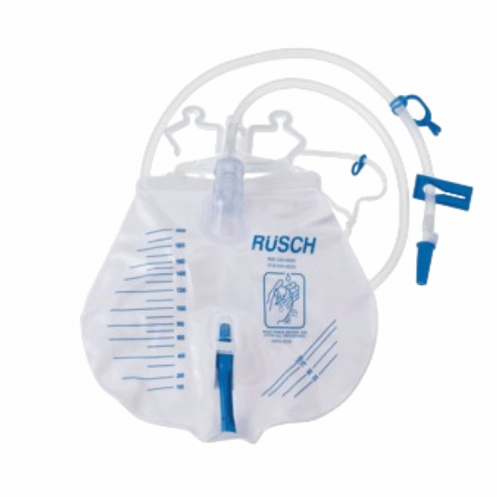 Bolsa de drenaje urinario con válvula antirreflujo estéril 2000 ml - Miniatura 2