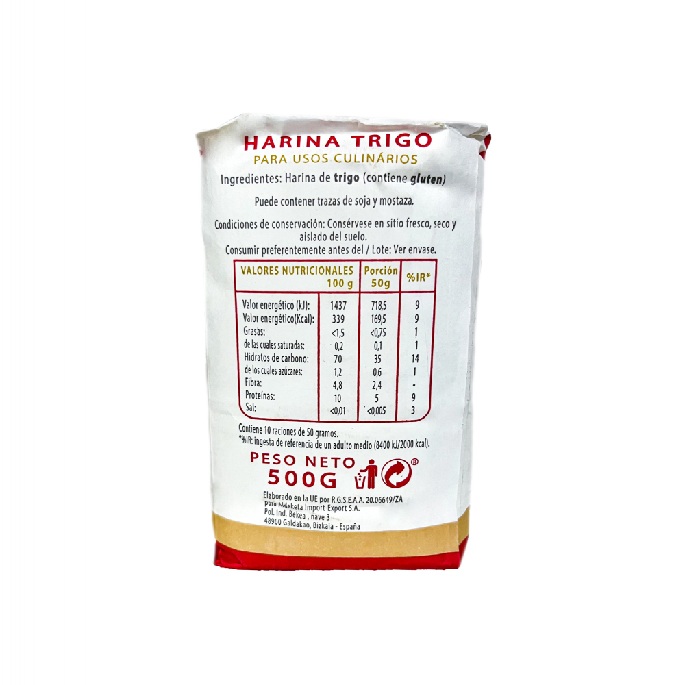 Harina de trigo Aldaketa (500 g / 1.10 lb) - Miniatura 2
