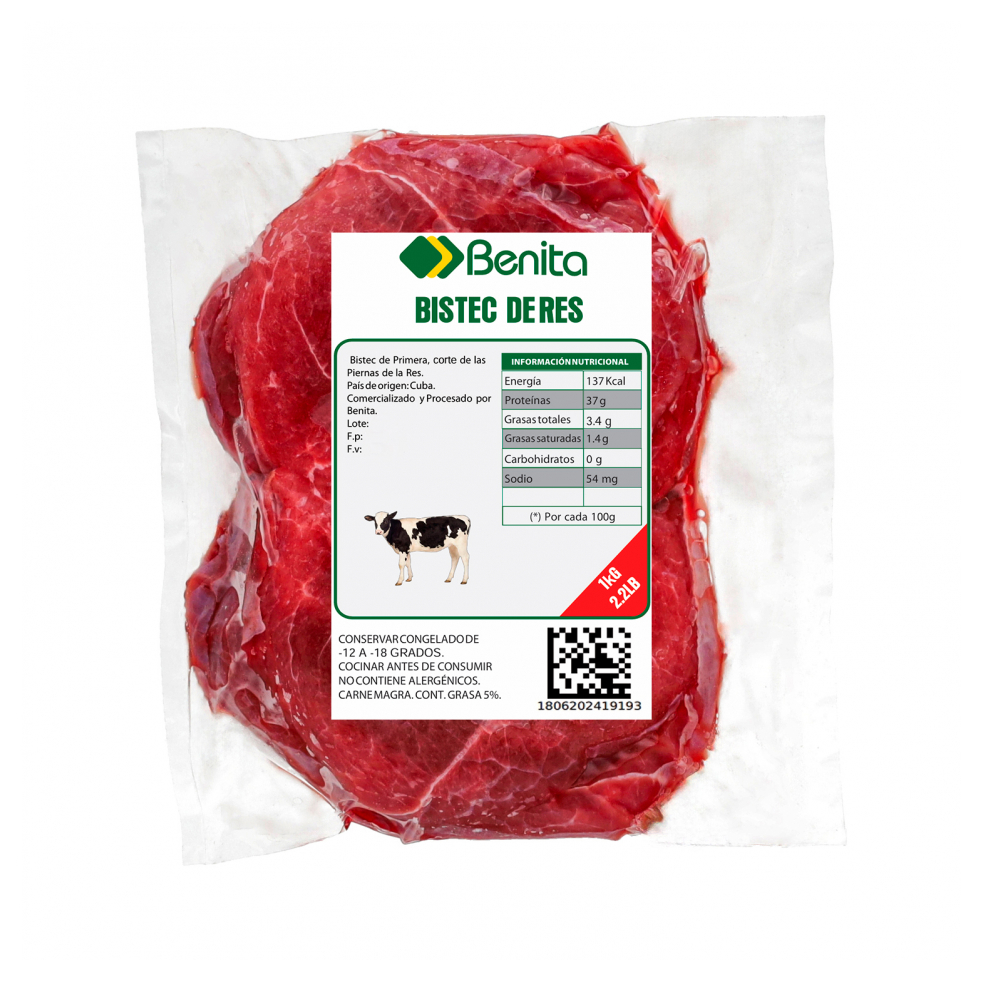 Bistec de res Benita (1 kg / 2.2 lb) - Miniatura 3