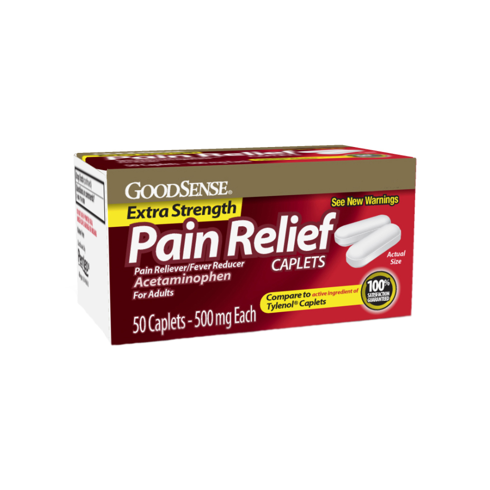 Acetaminofén 500 mg GoodSense (50 tabletas) - Miniatura 3