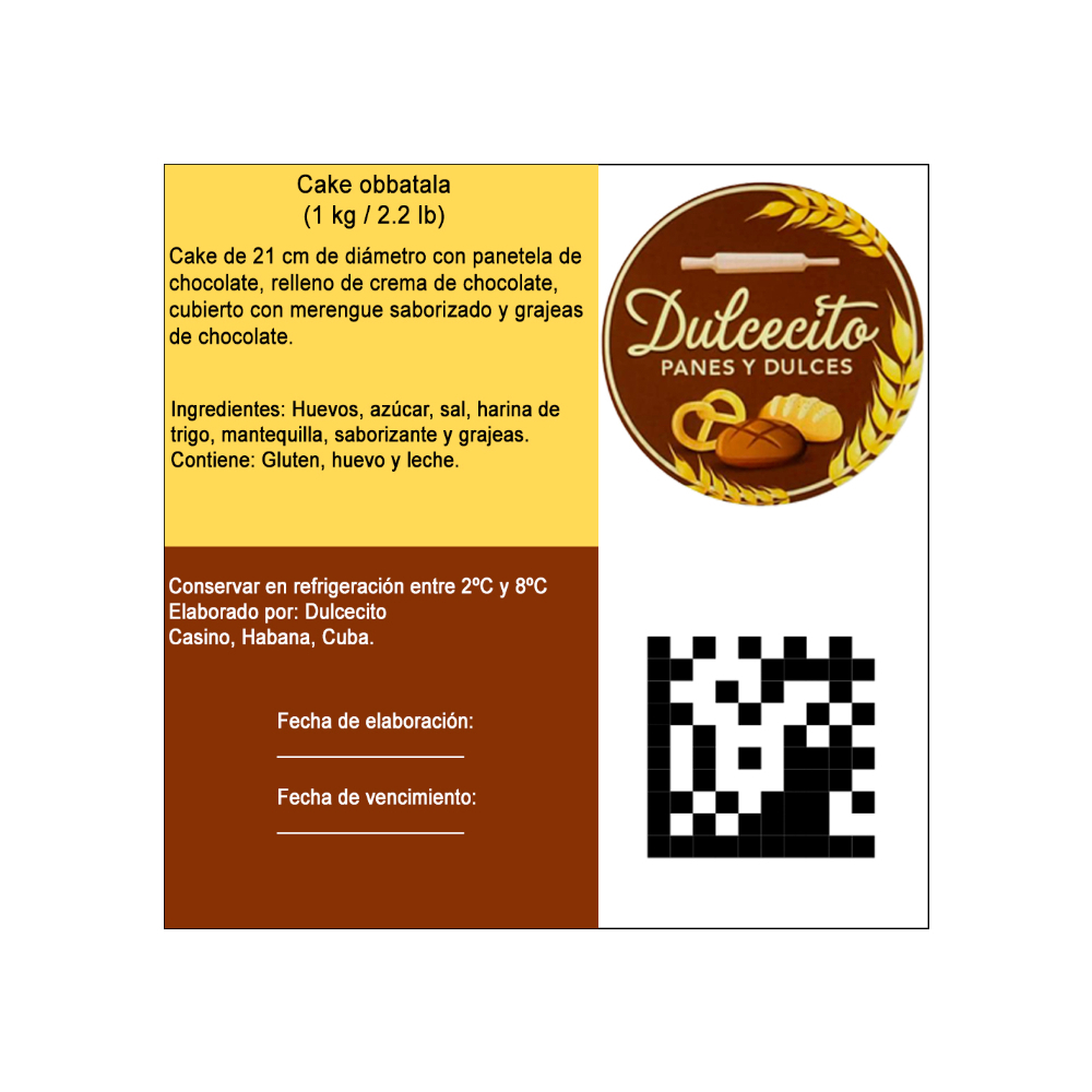 Cake obbatala Dulcecito (para 15 personas) - Miniatura 3