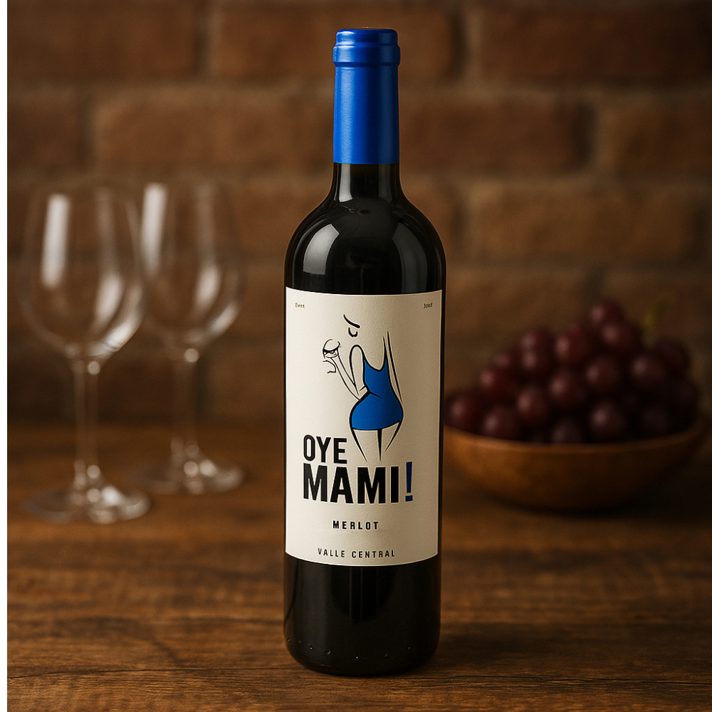Vino -semi dulce Merlot Oye Mami (750 ml) - Miniatura 4