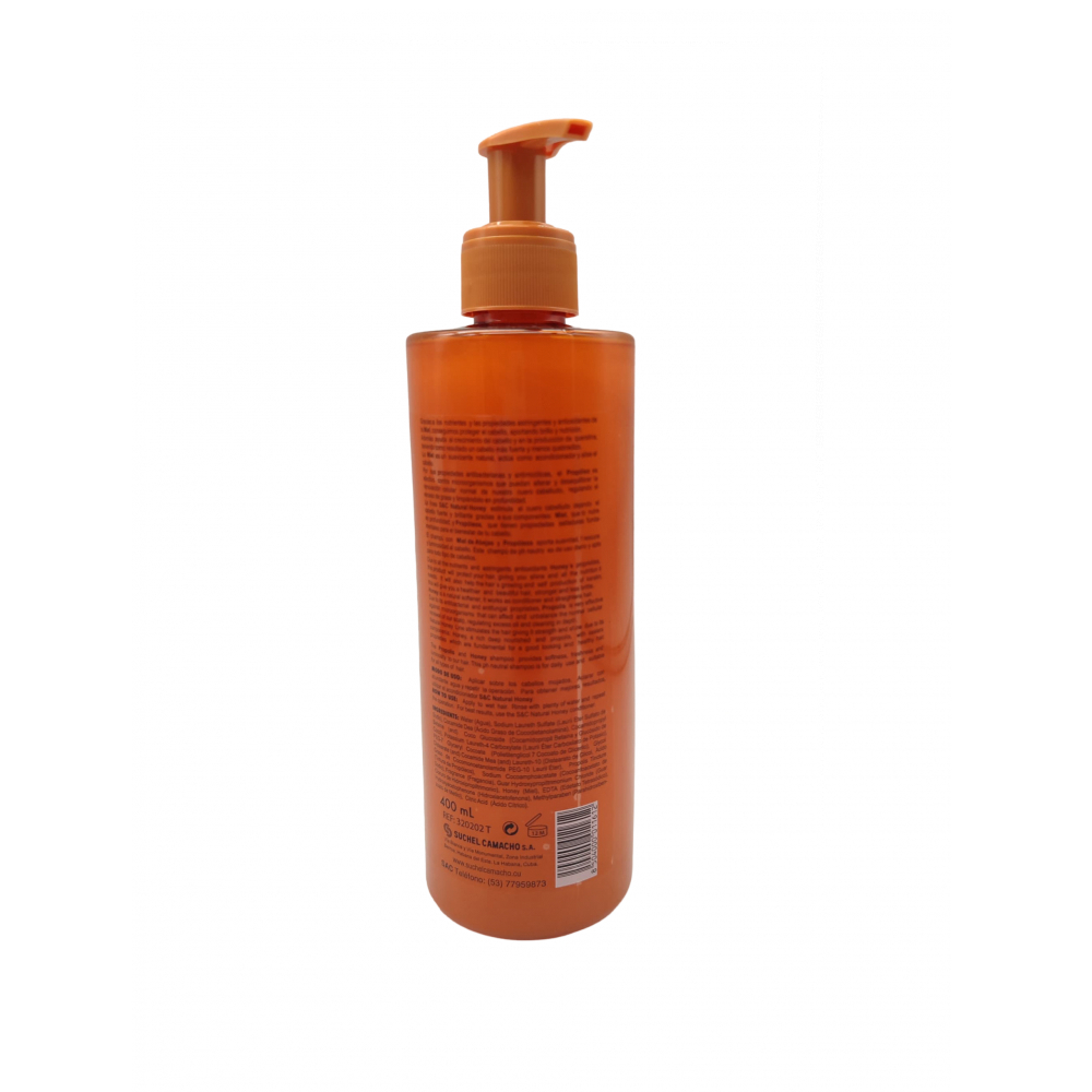 Champú sin sal con miel de abejas y propóleos Suchel Camacho (400 ml) - Miniatura 2