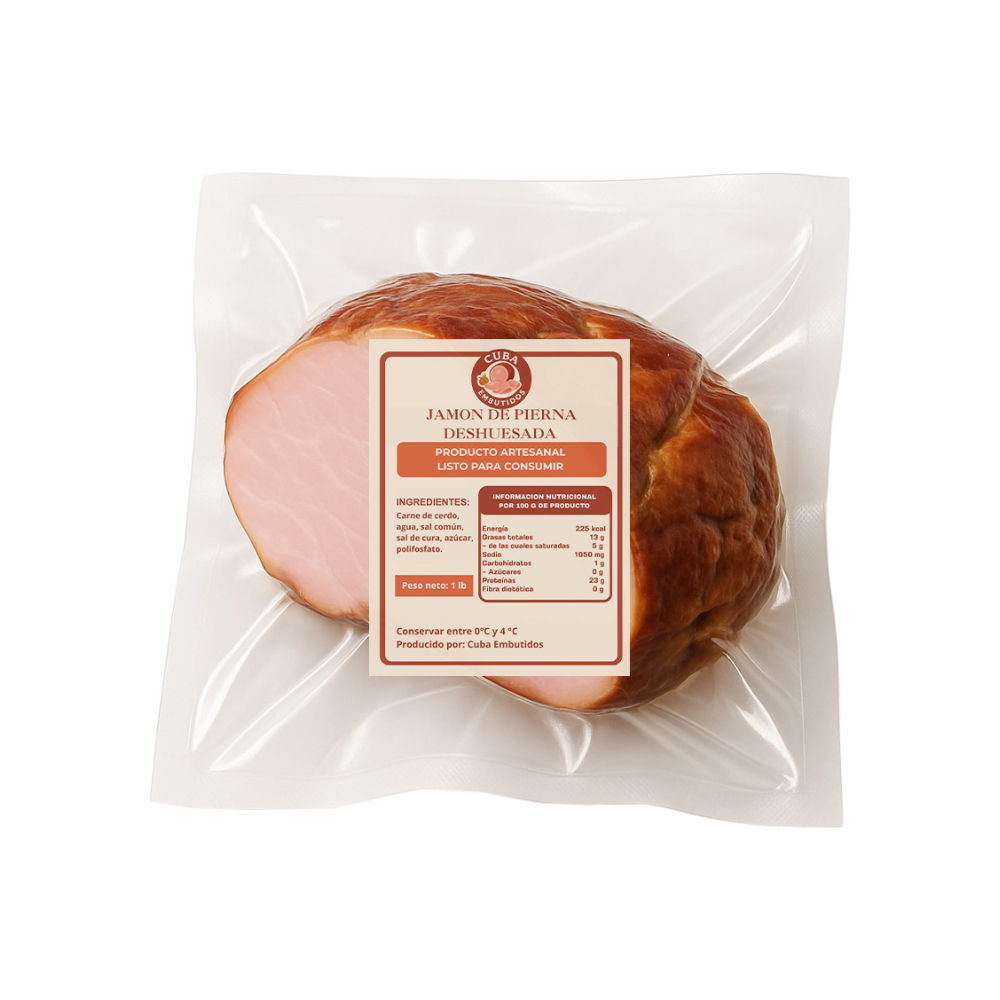 Jamón de pierna deshuesada Cuba Embutidos (454 g / 1 lb) - Miniatura 2