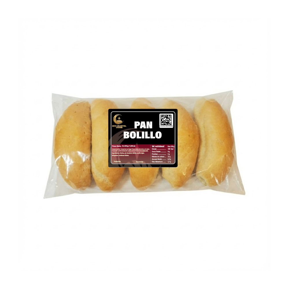 Pan bolillo MCH-Celestial Crumb (5 x 55 g / 1.94 oz) - Imagen 1