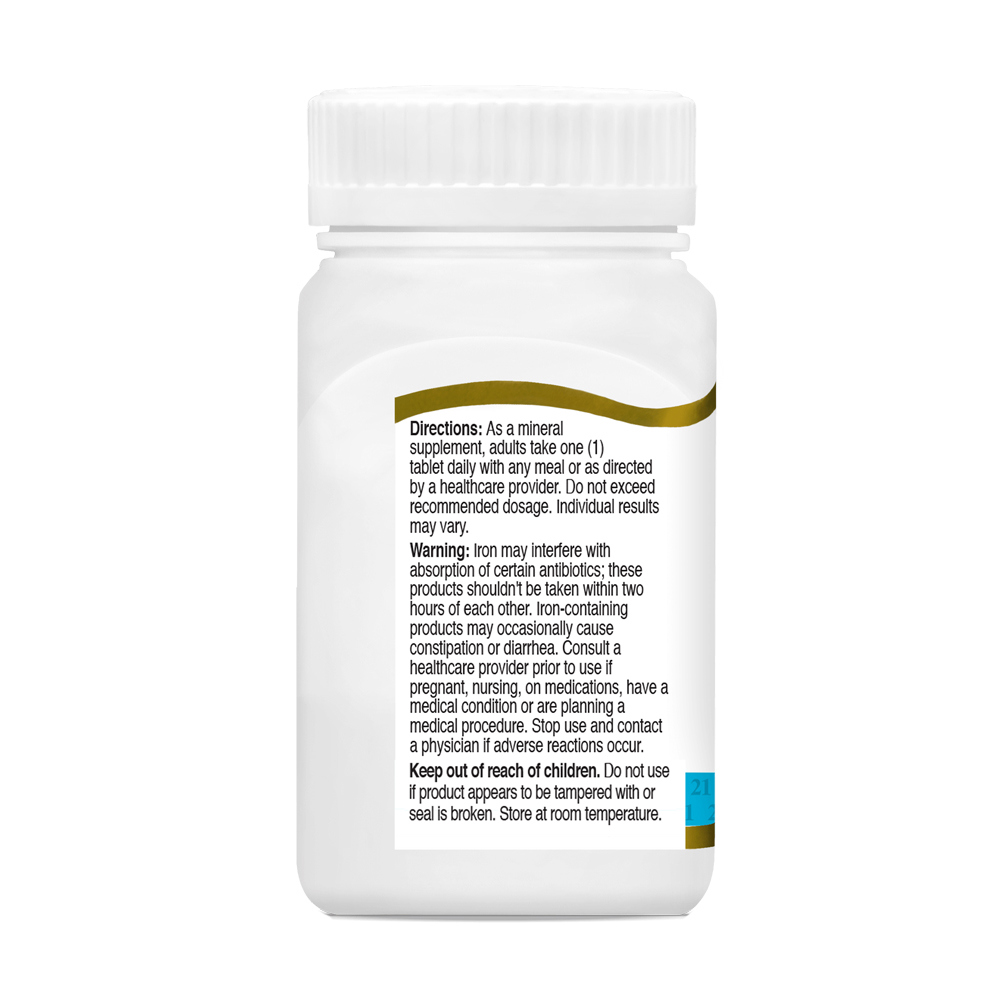 Hierro elemental 65 mg 21st Century (120 tabletas) - Miniatura 4