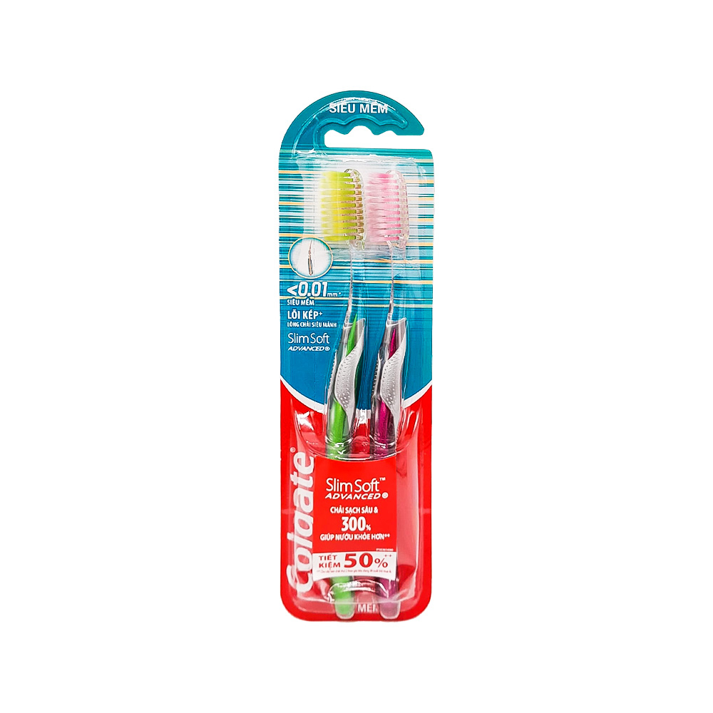 Cepillo de dientes con cerdas suaves Advanced Colgate (2 U) - Miniatura 2