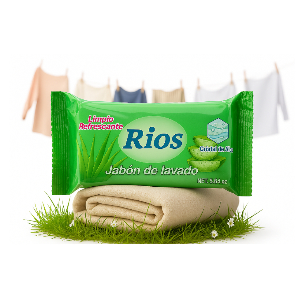 Jabón de lavar cristal de aloe Rios (160 g / 5.64 oz) - Miniatura 3