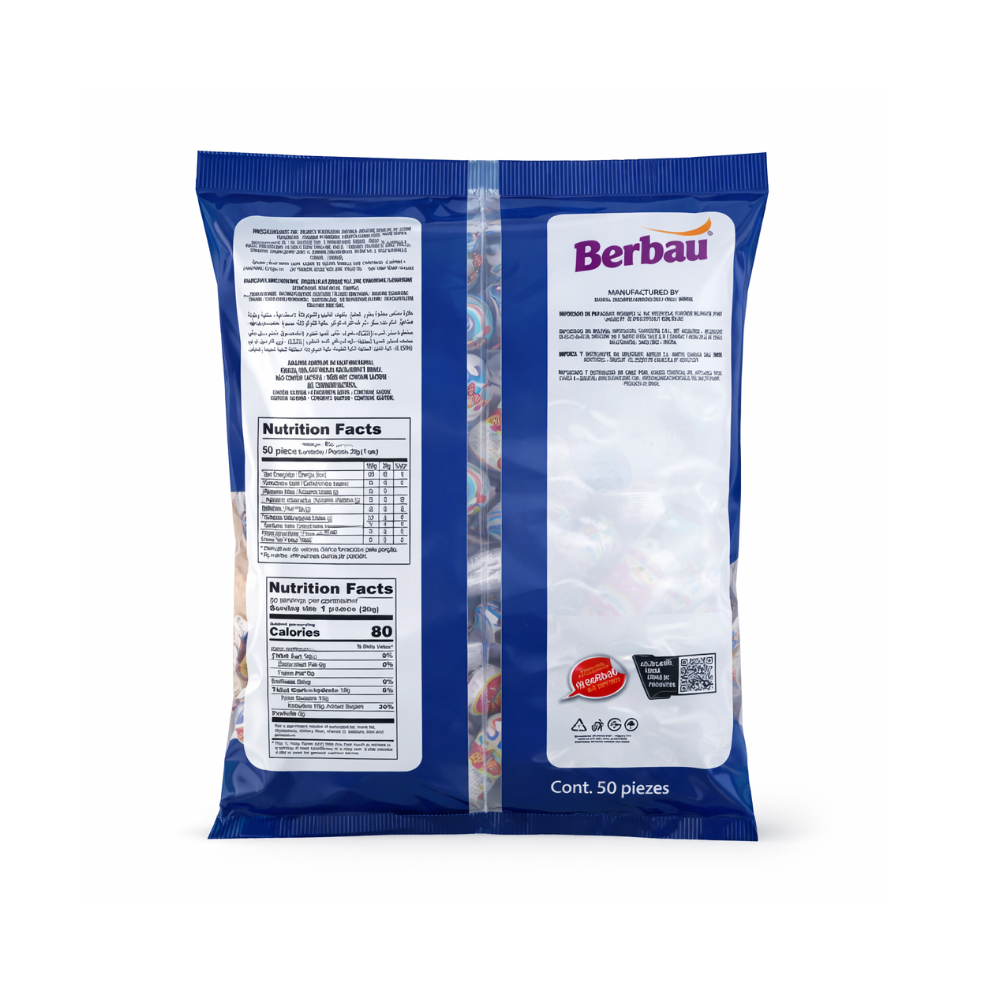 Chupa chupas Megalito Pintalenguas Berbau (900 g / 1.98 lb) - Miniatura 4