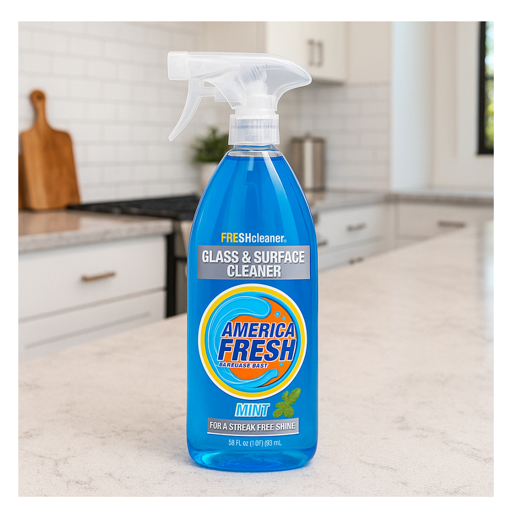 Limpiador de vidrios y superficies fragancia menta Amerca fresh (828 ml) - Miniatura 4