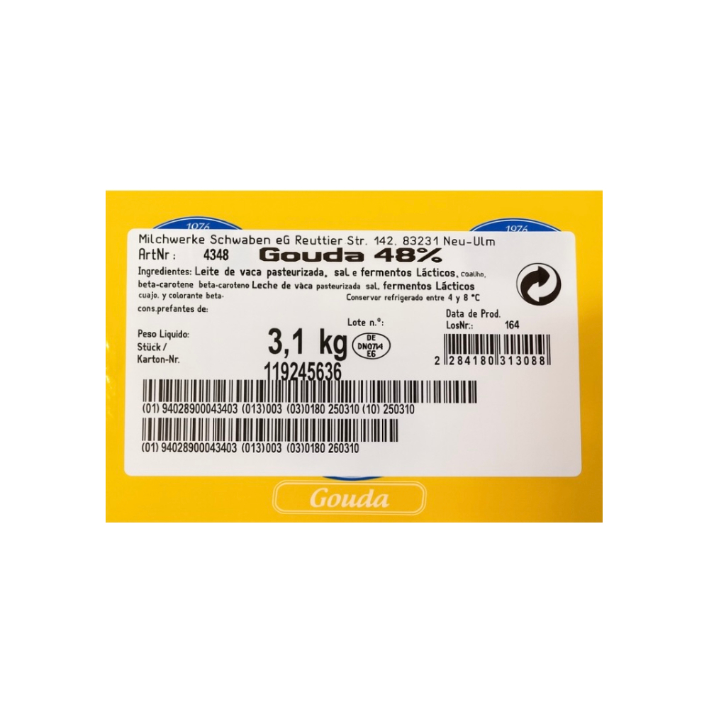 Queso tipo gouda Svevia (3.1 kg / 6.82 lb) - Miniatura 4