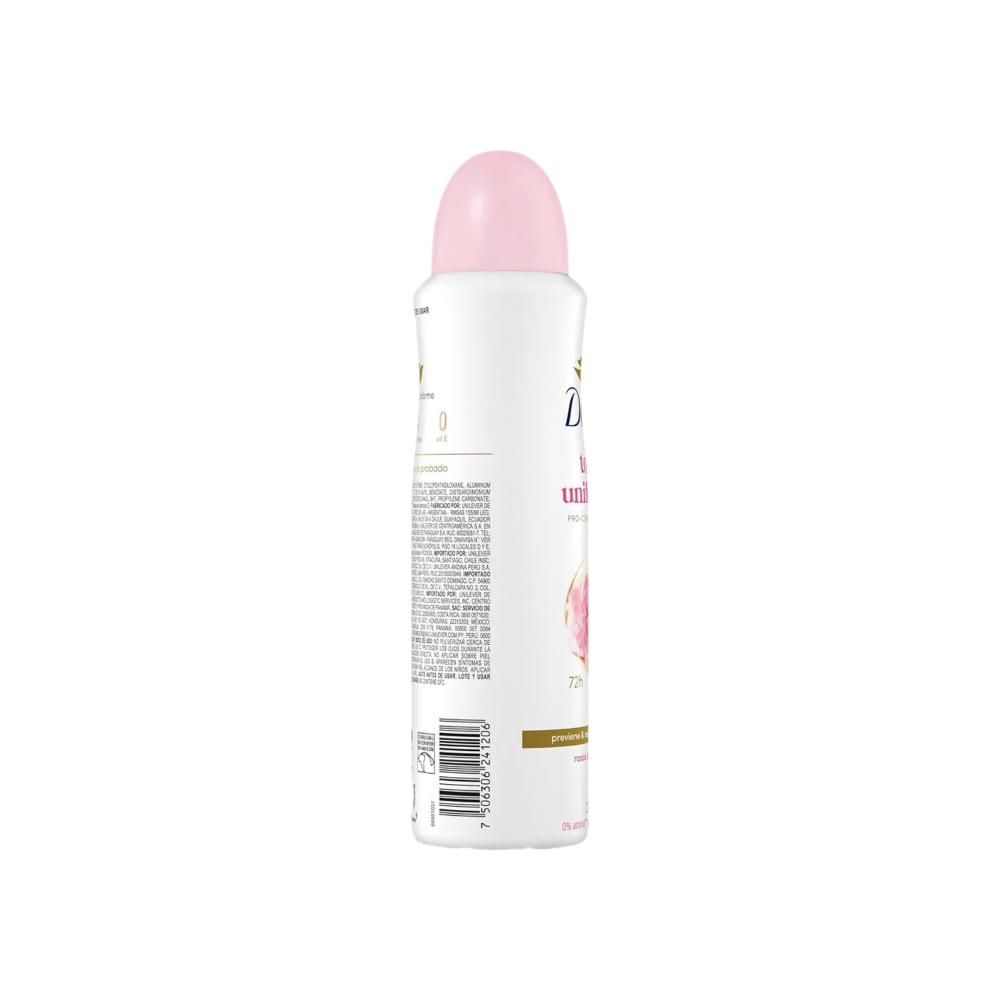 Desodorante tono uniforme de rosas y vitamina E en aerosol Dove (150 ml) - Miniatura 3