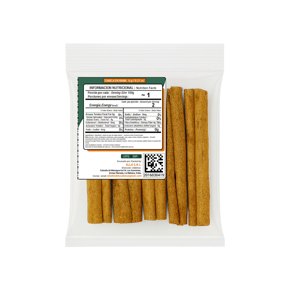 Canela en rama ALLÁ (6 g) - Miniatura 2
