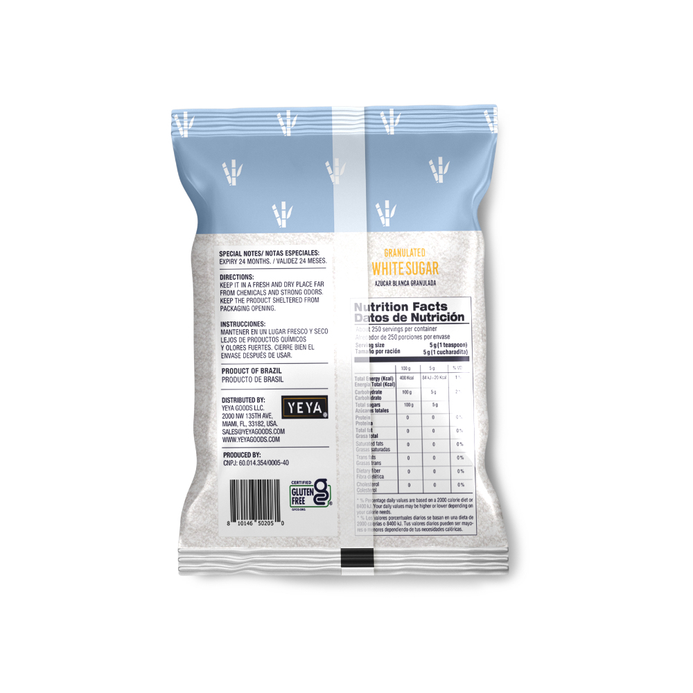 Azúcar blanca granulada YEYA (10 x 1 kg / 2.2 lb) - Miniatura 3