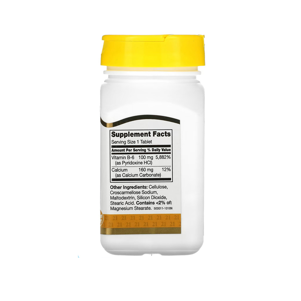 Vitamina B-6 100 mg 21st Century (110 tabletas) - Miniatura 2