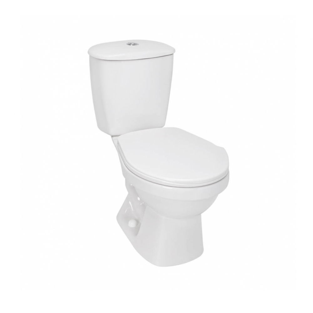 Do It Center: Asiento Elongado, Blanco Para Inodoro CASTEL Zeus