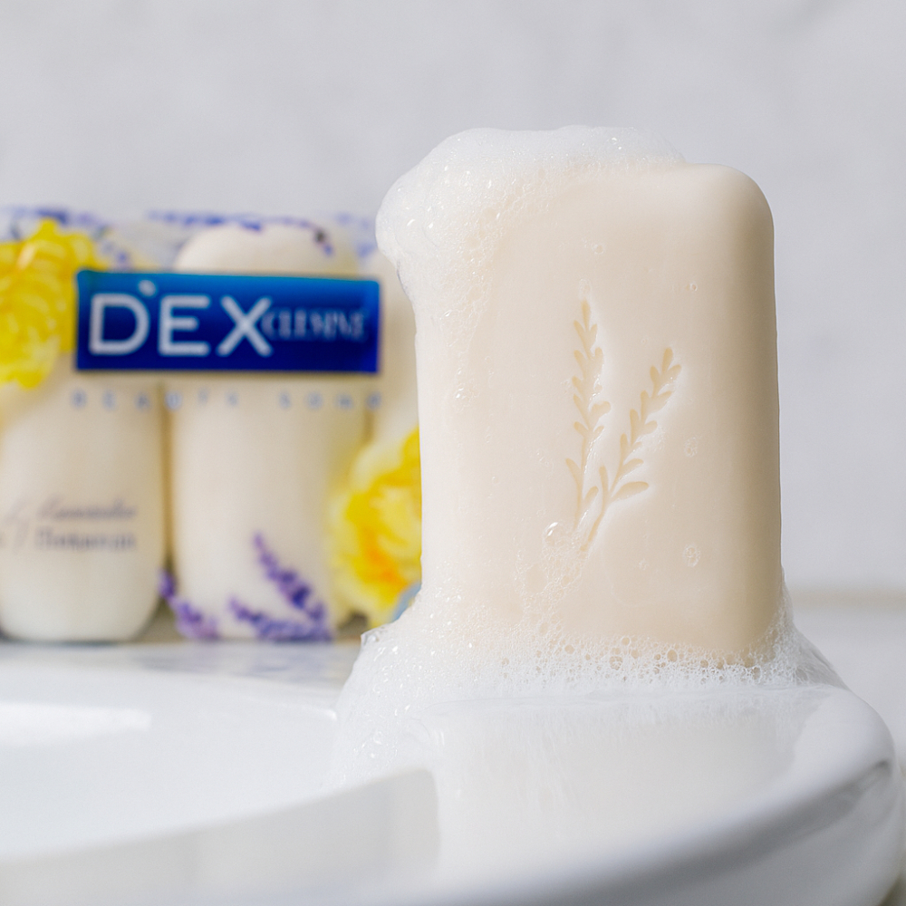 Jabón de tocador rosa y lavanda D`EXclusive (340 g / 11.9 oz) - Miniatura 4