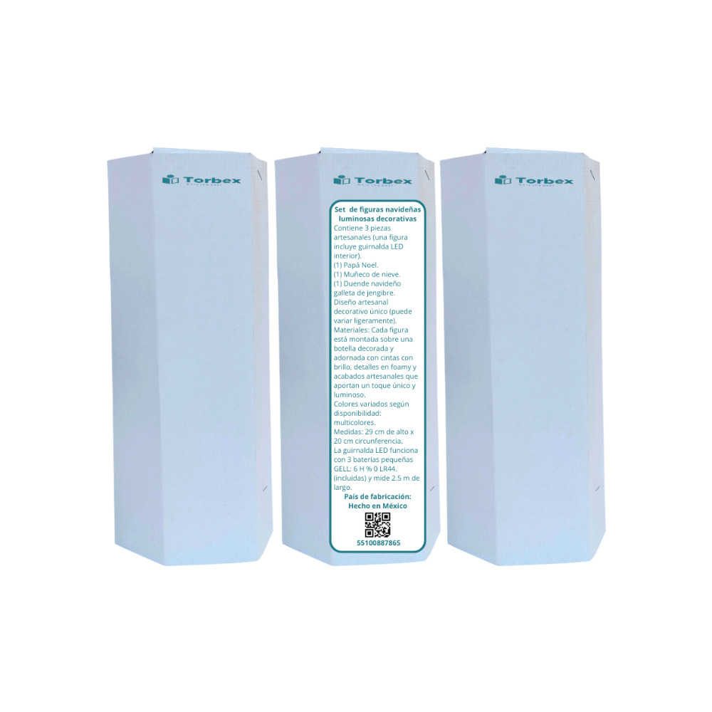 Set de figuras navideñas luminosas decorativas Torbex - Miniatura 4