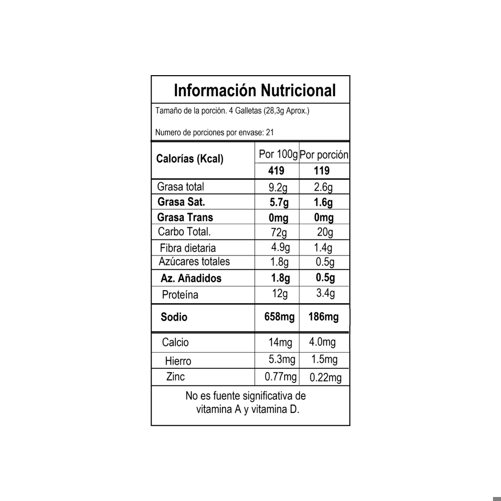 Galletas saladas Crokantinas (595 g / 1.31 lb) - Miniatura 4