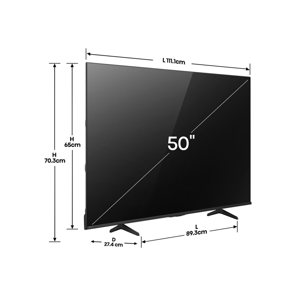 Televisor Smart TV de 50" UHD 4K Hisense 50A6NV - Miniatura 2