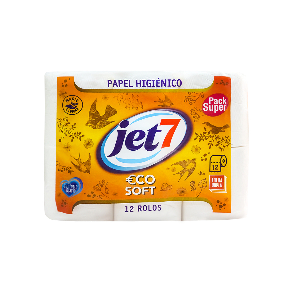 Papel higiénico doméstico doble hoja (3 x 12 U) - Miniatura 2