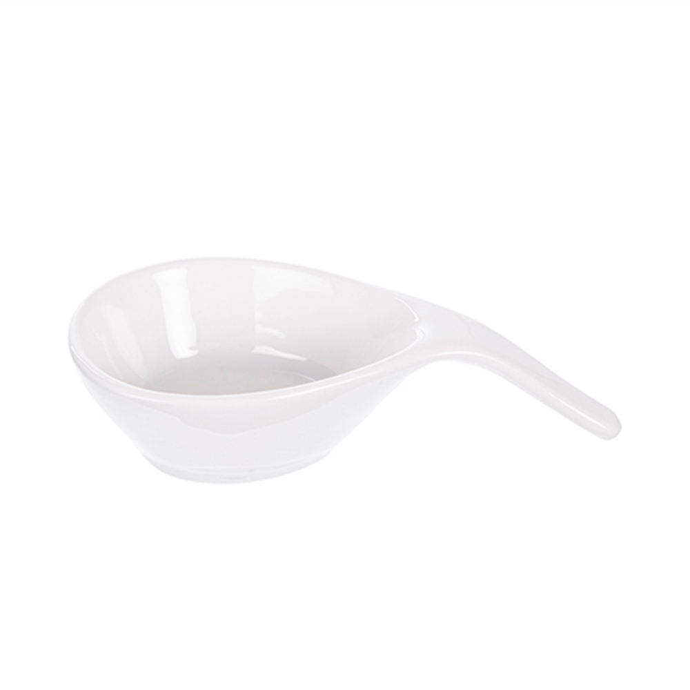 Cuenco de cerámica blanca forma cucharón 14 cm Casa y Menaje - Miniatura 2