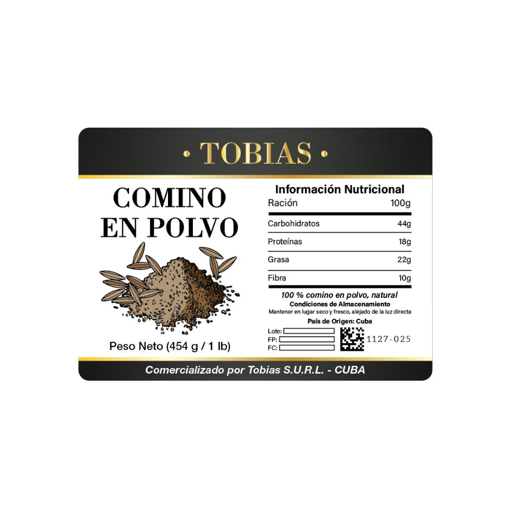 Comino en polvo Tobias (454 g / 1 lb) - Miniatura 2