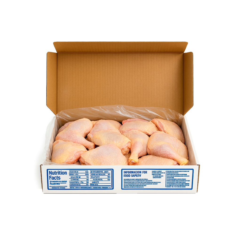 Caja de cuartos traseros de pollo Koch Foods (10 kg / 22 lb) - Miniatura 3
