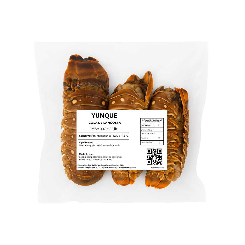 Cola de langosta Yunque (907 g / 2 lb) - Miniatura 2