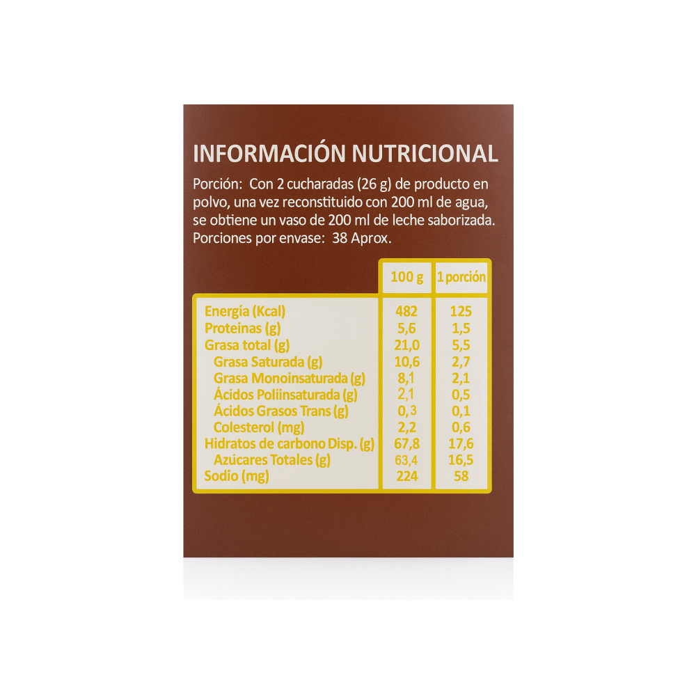 Leche sabor a chocolate Macro Food (1 kg / 2.2 lb) - Miniatura 4