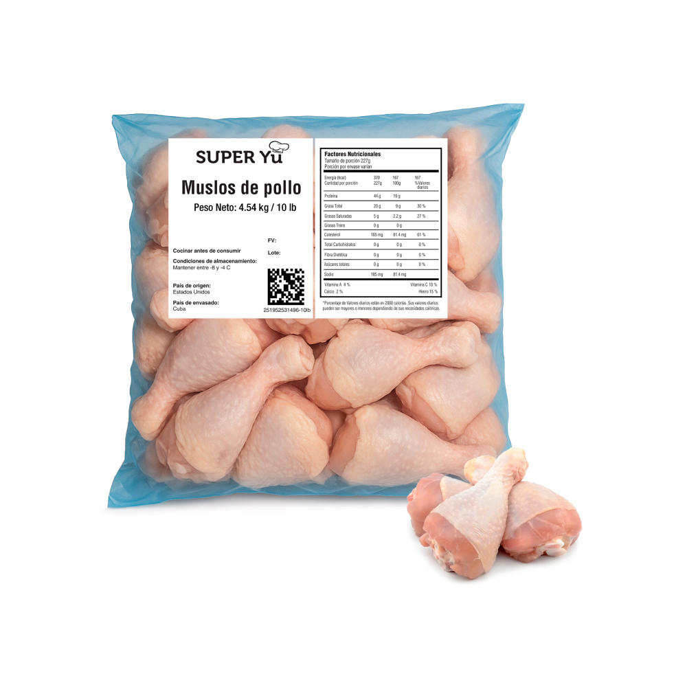 Muslos de pollo Super Yu (4.54 kg / 10 lb) - Miniatura 2