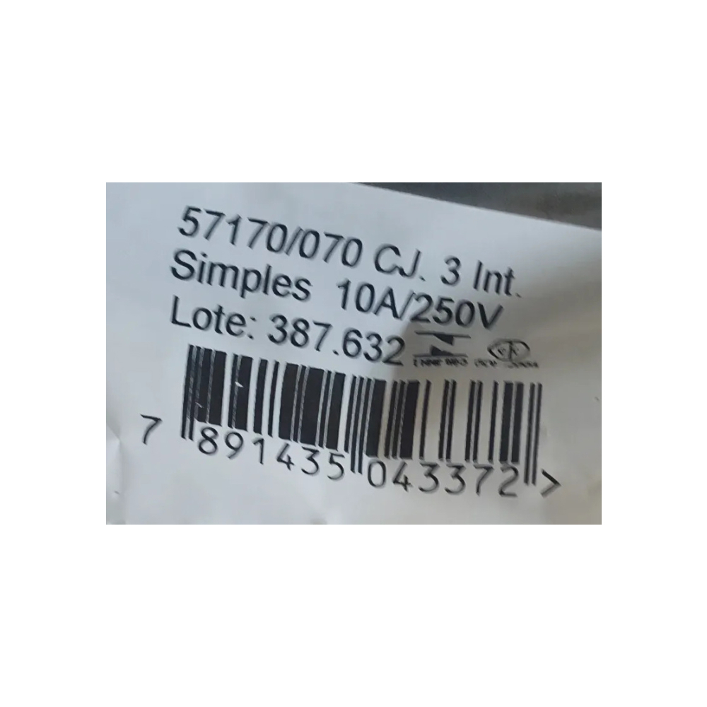 Interruptor Triple de Pared Tramontina - Miniatura 3