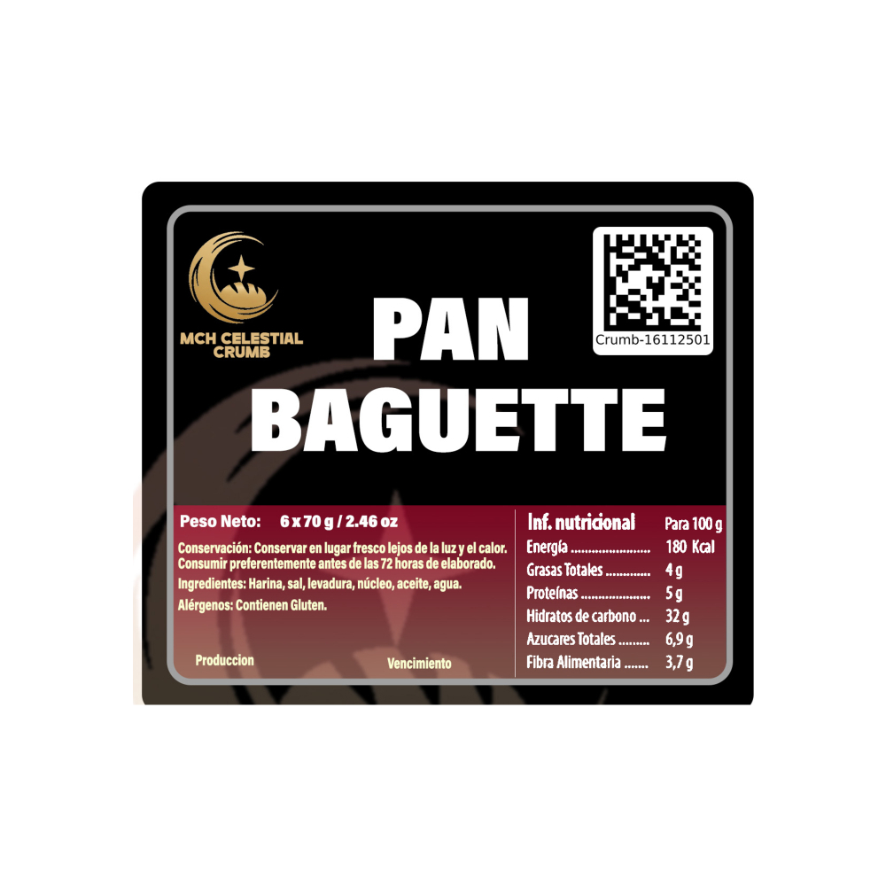 Pan baguette MCH-Celestial Crumb (5 x 90 g / 3.17 oz) - Miniatura 3